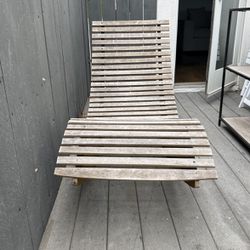 Outdoor Wood Rocker Lounge Chair
