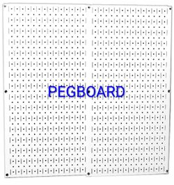 PEGBOARD - Wall Control White Metal Pegboard - Unopened Box