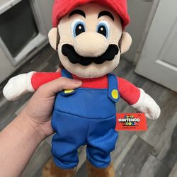 Super Nintendo World Mario Plush (Excellent Condition, Suede Material)