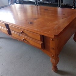 Wood Coffee Table With Storage