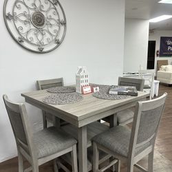 5pc Dining Table Counter Height 