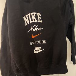 Vintage nike club fleece multi-logo sweatshirt