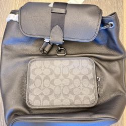Coach Backpack Leather Signature C9864 Sullivan