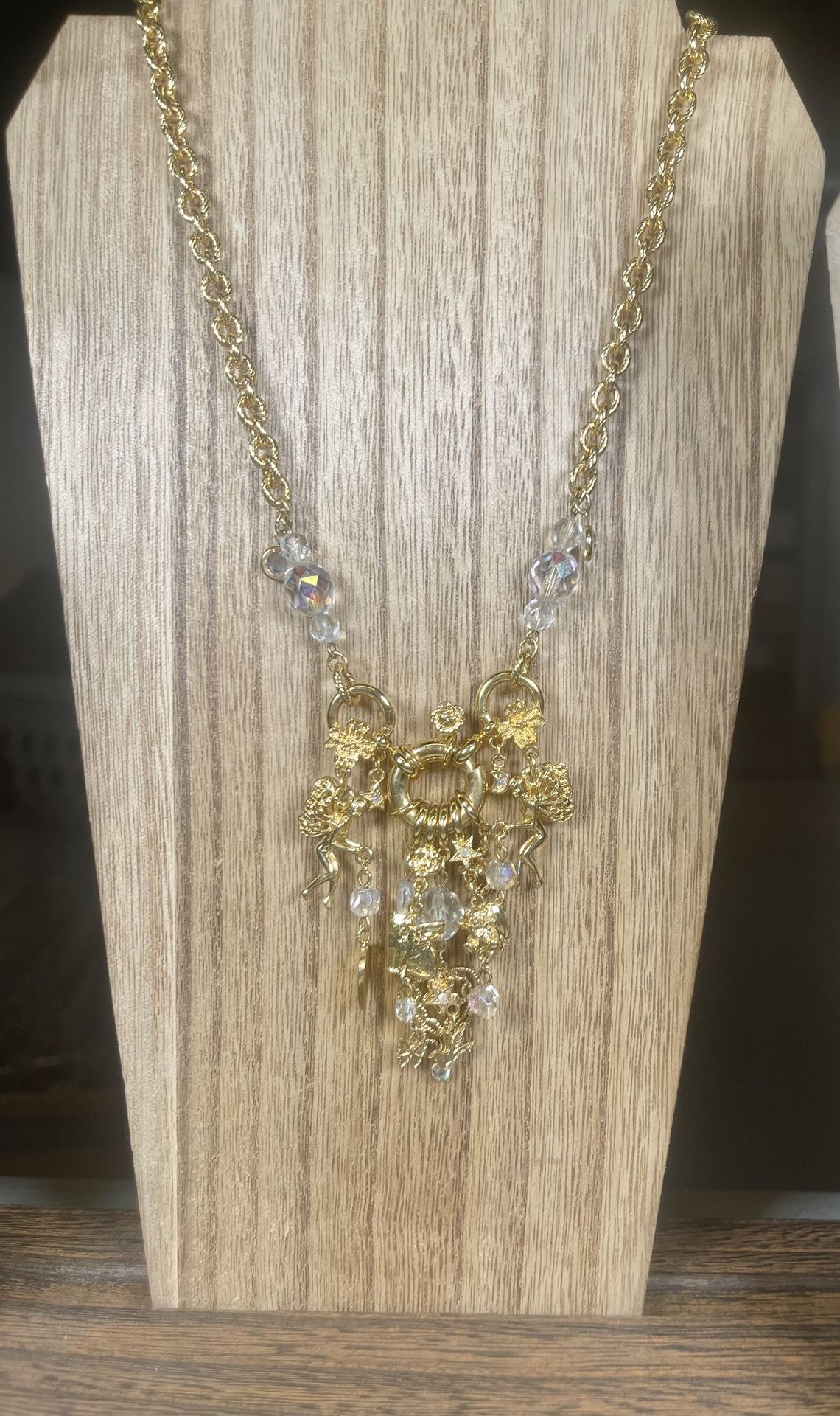 Retired Kirk’s Folly Fairy Charm Necklace 