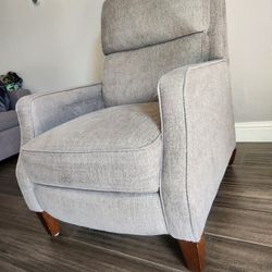 Single Gray Recliner Chair