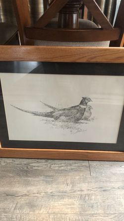 For pheasant lovers 18 x 22” framed