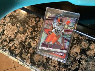 Myles Garrett 2025 Revolutions Star Gazing ultra rare purple foil 6/10