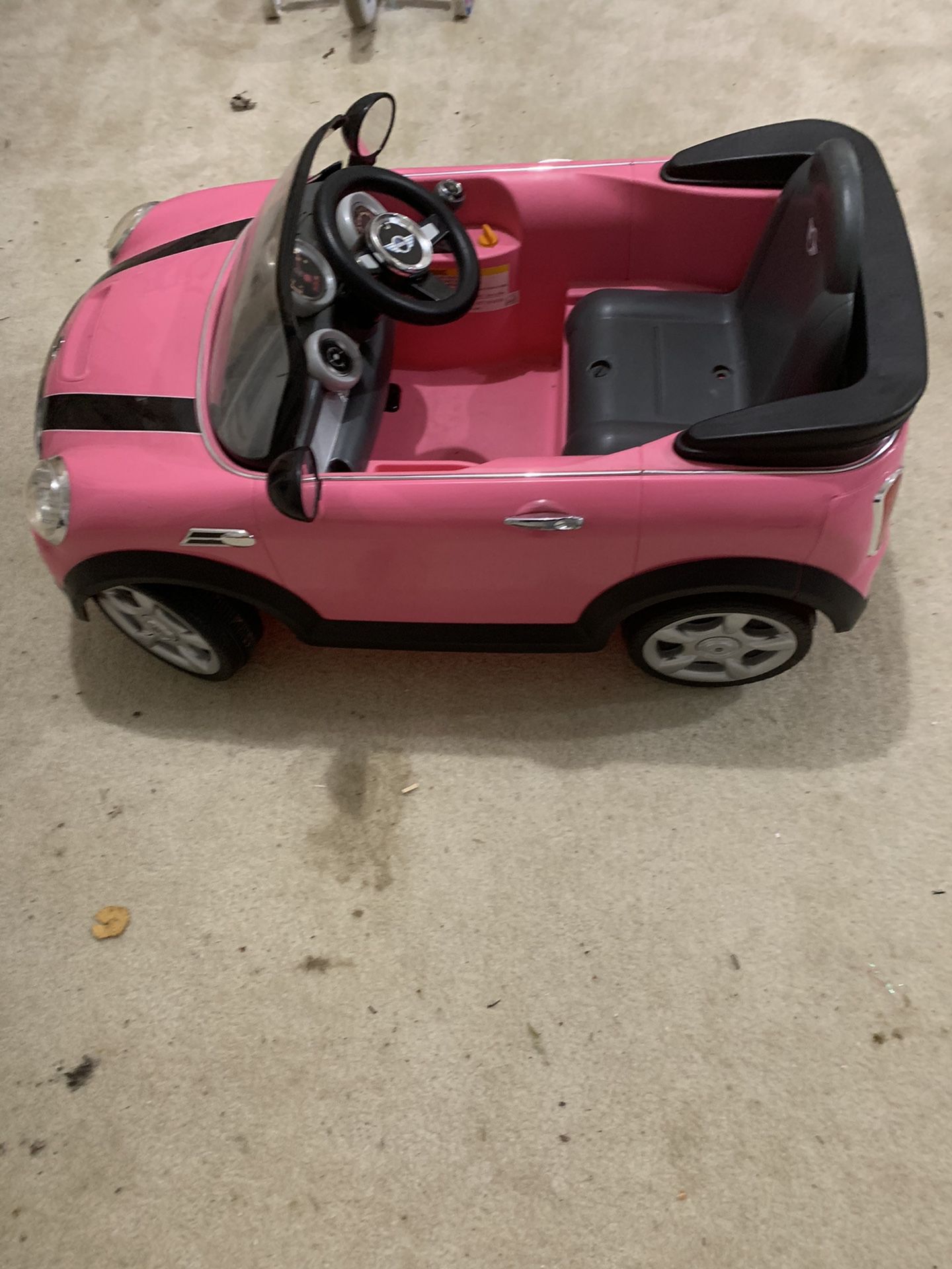 Mini Cooper Kid's Ride-On Car /Rollplay 6V Battery-Powered - Pink