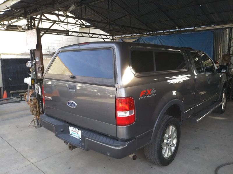 Used COVER MASTER truck camper shell campershell for Ford F-150