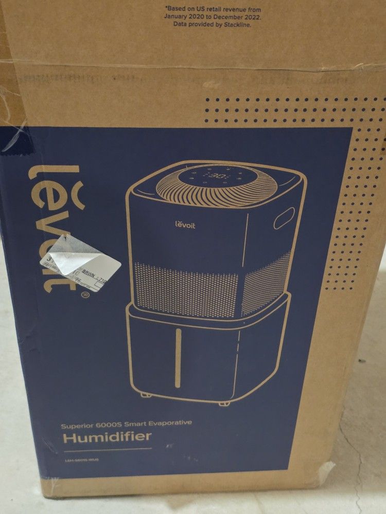 LEVOIT Superior 6000S Smart Evaporative Humidifiers for Home Whole House up to 3000ft²,