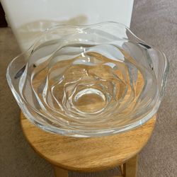 Heavy Glass Bowl