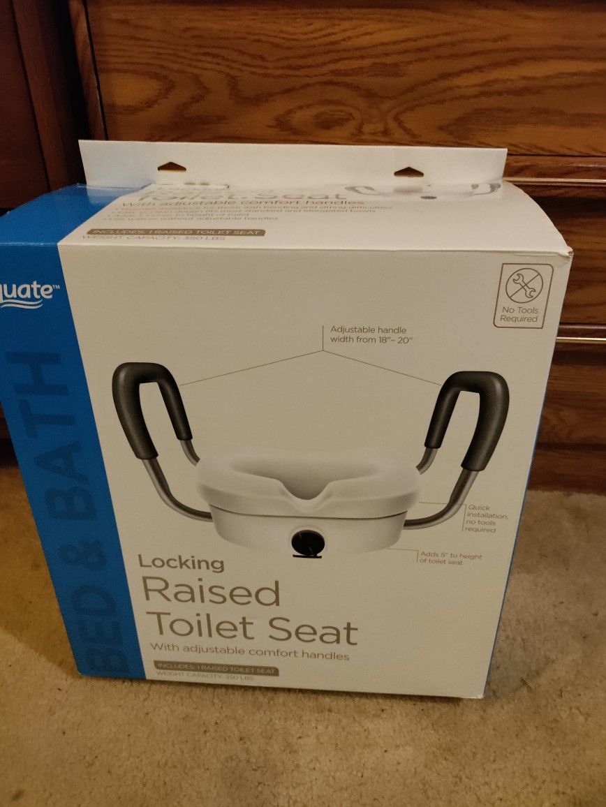 Raised Toilet Seat And Shower Seat