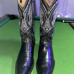 forastero original western black cowboy boots size 9.5