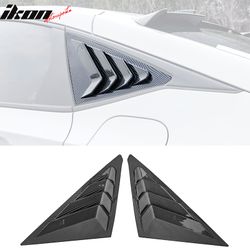 Fits 2022-2026 Honda Civic Hatchback IKON 2PC Side Window Louvers Carbon Fiber Print
