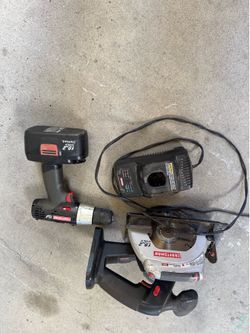 19.2 V craftsman drill and circular saw