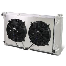 68-72 Chevy GMC C/K Blazer Jimmy 3-Row Radiator+Fan Shroud