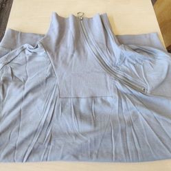 Womens Short Sleeve Turtleneck Sweatshirt Zipper Down