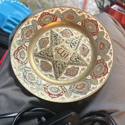 Old Collecting Brass  Plate  