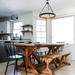 Farmhouse Dining Tables And Kitchen Islands. 