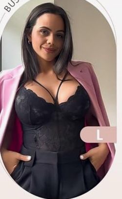 FeelinGirl Lace Shapewear Bodysuits for Women V Neck Sleeveless Tops Tummy Control Body Suits Thong Body Shaper