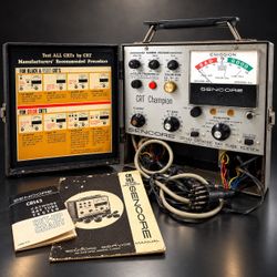 Vintage 1968 Sencore CR143 CRT Champion Cathode Ray Tube Tester W/Manuals