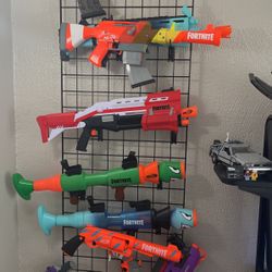 Fortnite Nerf Guns With Wall Mounts