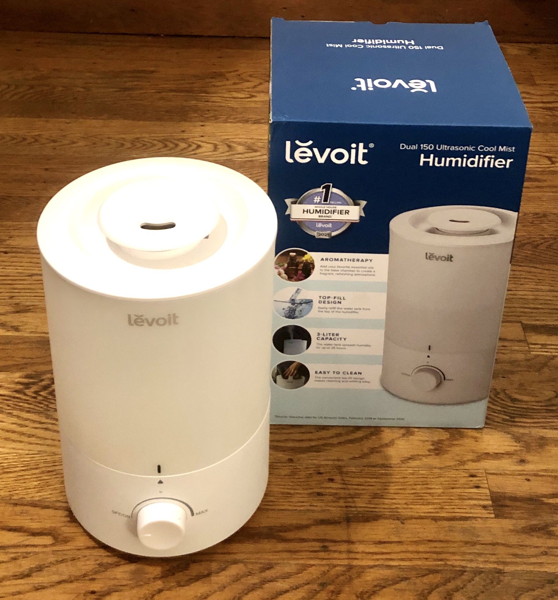 levoit Dual 150 Ultrasonic Cool Mist Humidifier