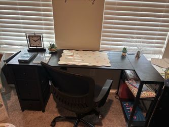Desk with chair