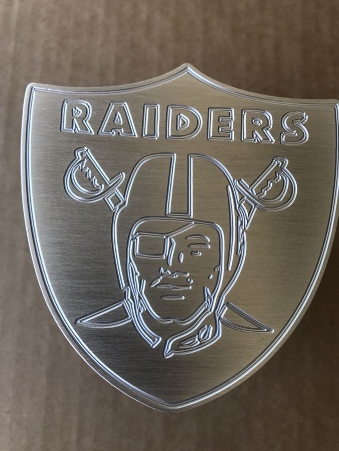 Raiders NFL tow hitch cover