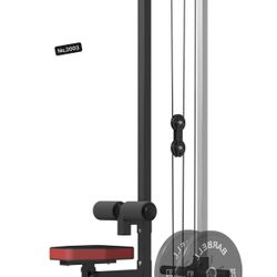 Mikolo LAT Pulldown Machine, LAT Row Cable Machine with Leg Hold Down Attachment, LAT Tower with Cable Row Attachment, Cable Machine Home Gym,Red(No W