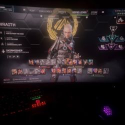 PEAK DIAMOND 1 WRAITH MAIN , 1K KILLS , WRAITH HEIRLOOM , 5 LEGENDARY SKINS 