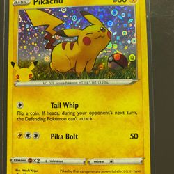 Holo Pikachu 25th Anniversary Promo Card for Sale in Glendale, CA - OfferUp Holo Pikachu 25th Anniversary Promo Card for Sale in Glendale, CA - OfferUp