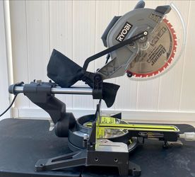 Ryobi 15 Amp 12 in Corded Sliding Compound Miter Saw With LED Cutline Indicator