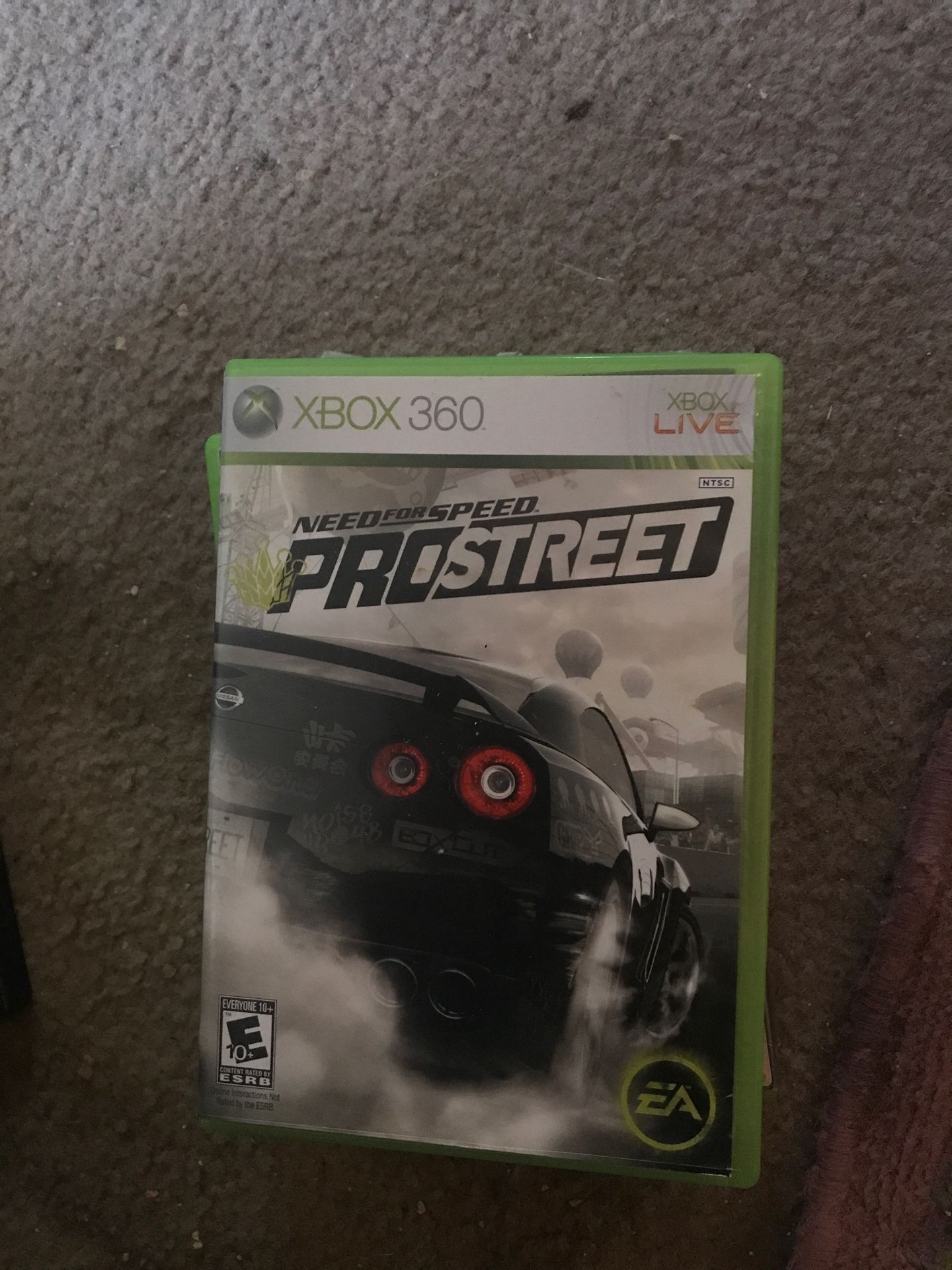 Need for speed prostreet Xbox 360
