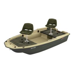 Sun Dolphin Pro 120 2-Man Fishing Boat, Padded Swivel Seats NOT