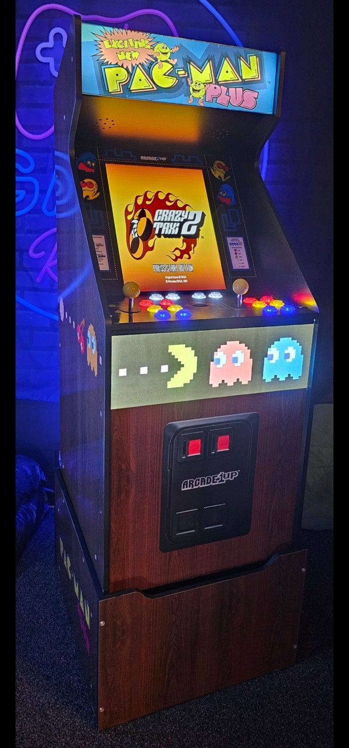 Retro Pac Man Arcade1up Cabinet With Over 15,000 Video Games