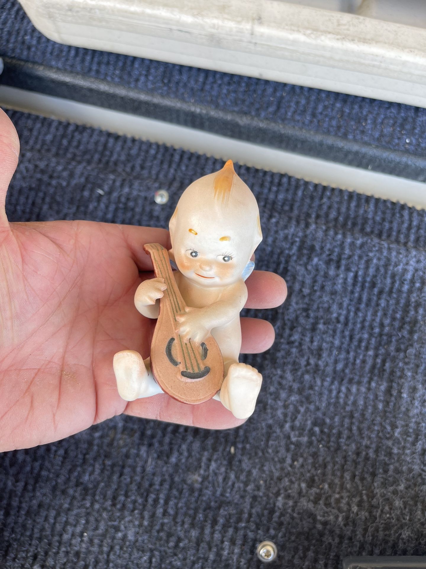 Ardalt Japan bisque Kewpie musician figurines Guitar Banjo Bass