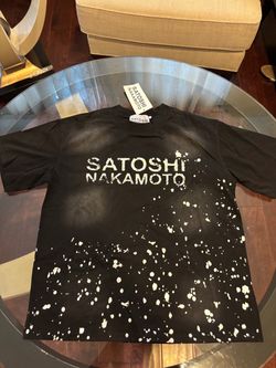 Satoshi Nakamoto Black Graphic T-Shirt