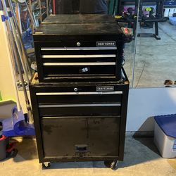 Craftsman tool box with tools