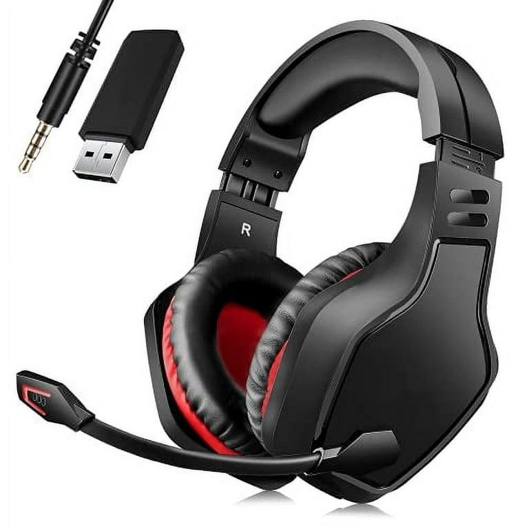 BEAVIIOO 2.4G Wireless Gaming Headset with Mic, and USB