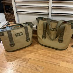 Set Of Two YETI coolers