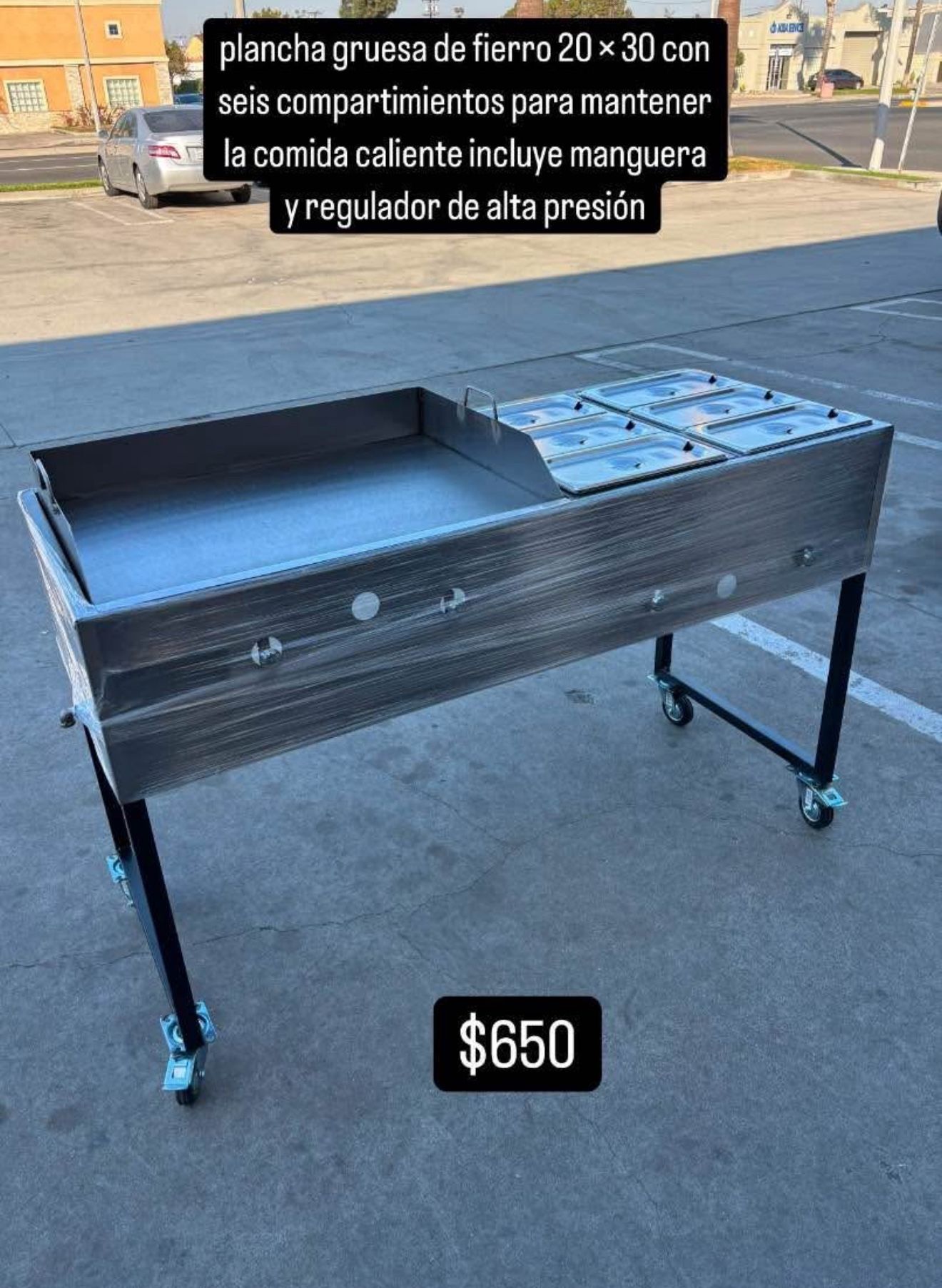 New Taco Cart/ Planchas Nuevas En Especial/ Parillas/ Catering Carts/ Gas Propane Griddles