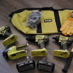 RYOBI Power Tools Bundle 🛠  🔦