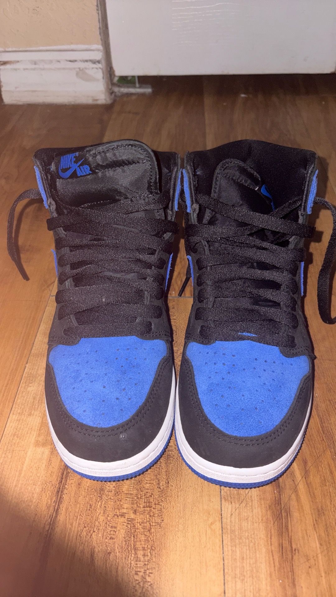 Nike Dunk High Unisex Kids Black/Blue Colorblock Leather Sneaker 6.5Y