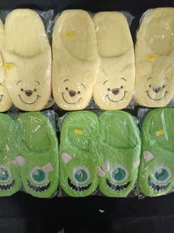 Kids Slippers (Winnie The Pooh & Monsters Inc)