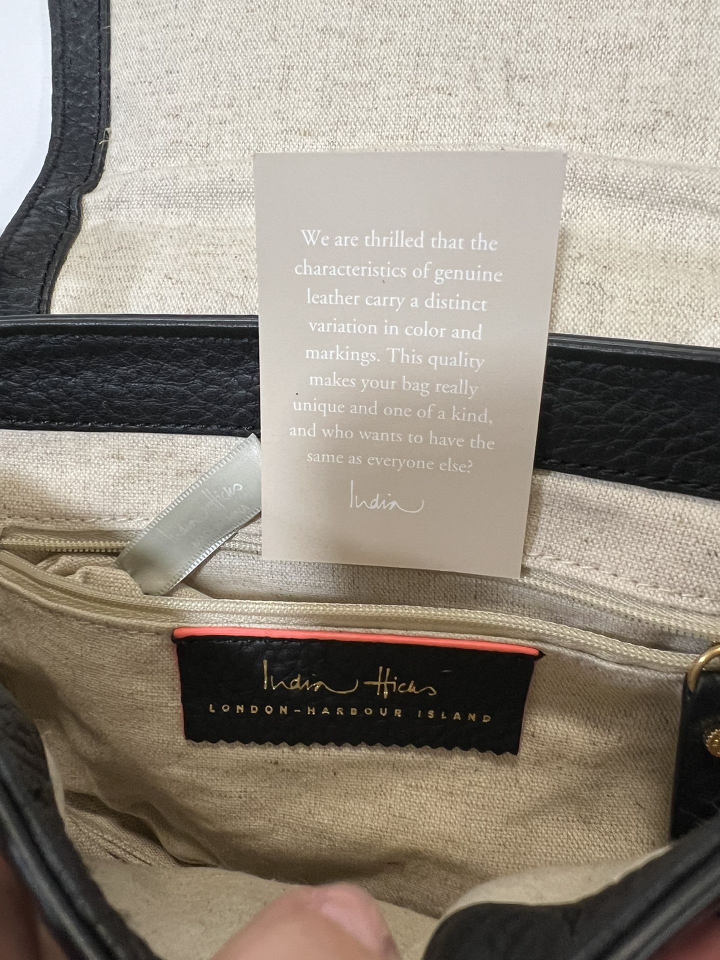 India Hicks NWOT Black Cartridge Bag