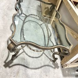 French Art Deco Patinated Iron Coffee Table With Rope Twist in the Manner of Gilbert Poillerat Coffee Table, France, Circa 1942