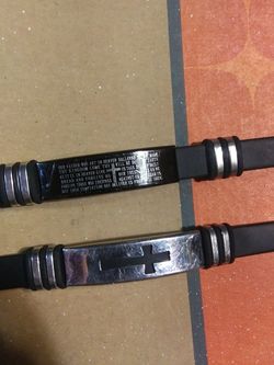 2pc cross and prayer bracelets