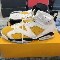 Air Jordan 6 Yellow Ochre Size 12