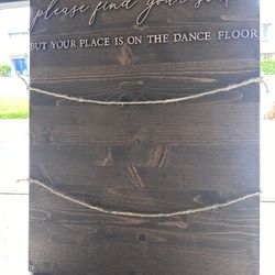 Wooden Seating Chart- Wedding 